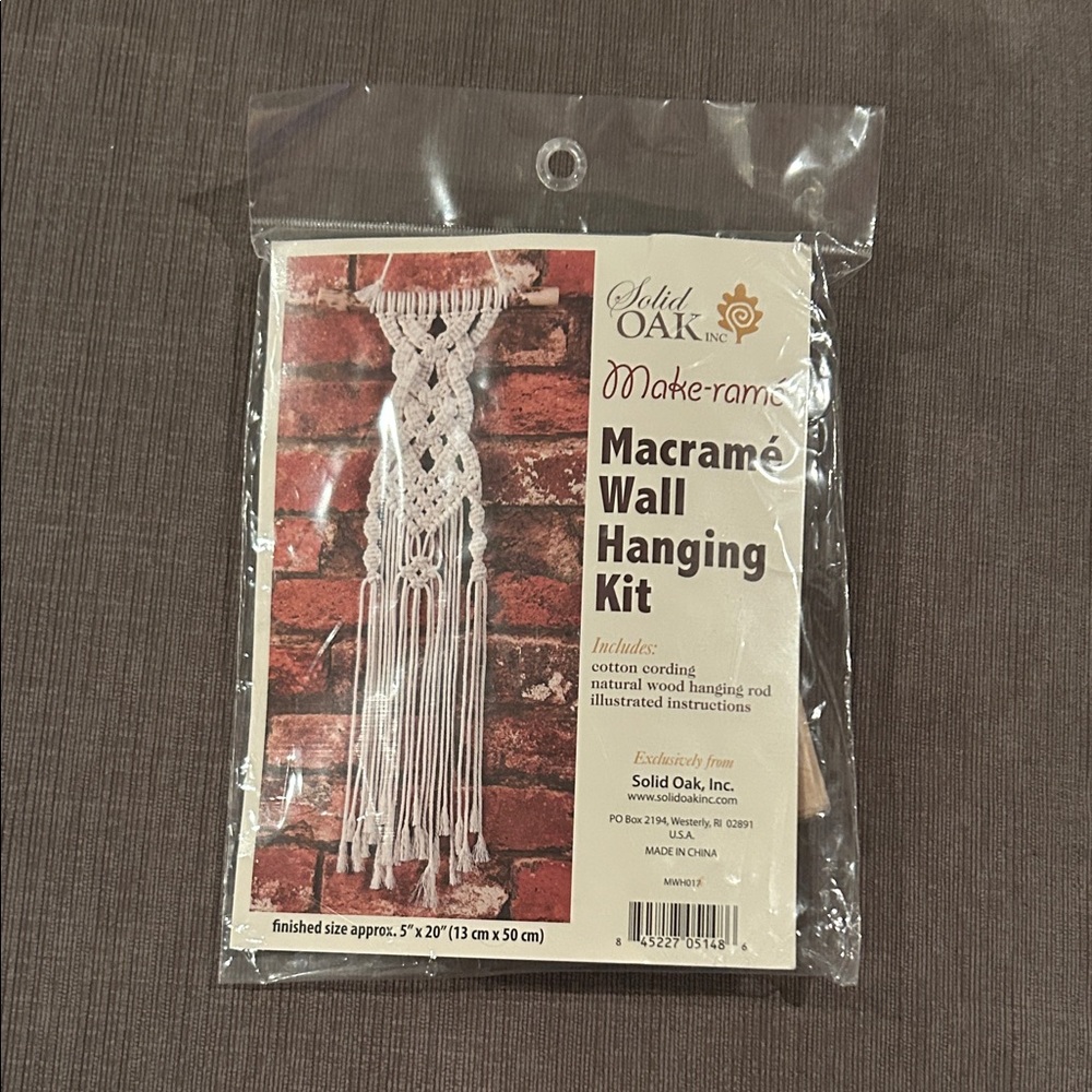 Macrame Wall Hanging Kit DIY NEW